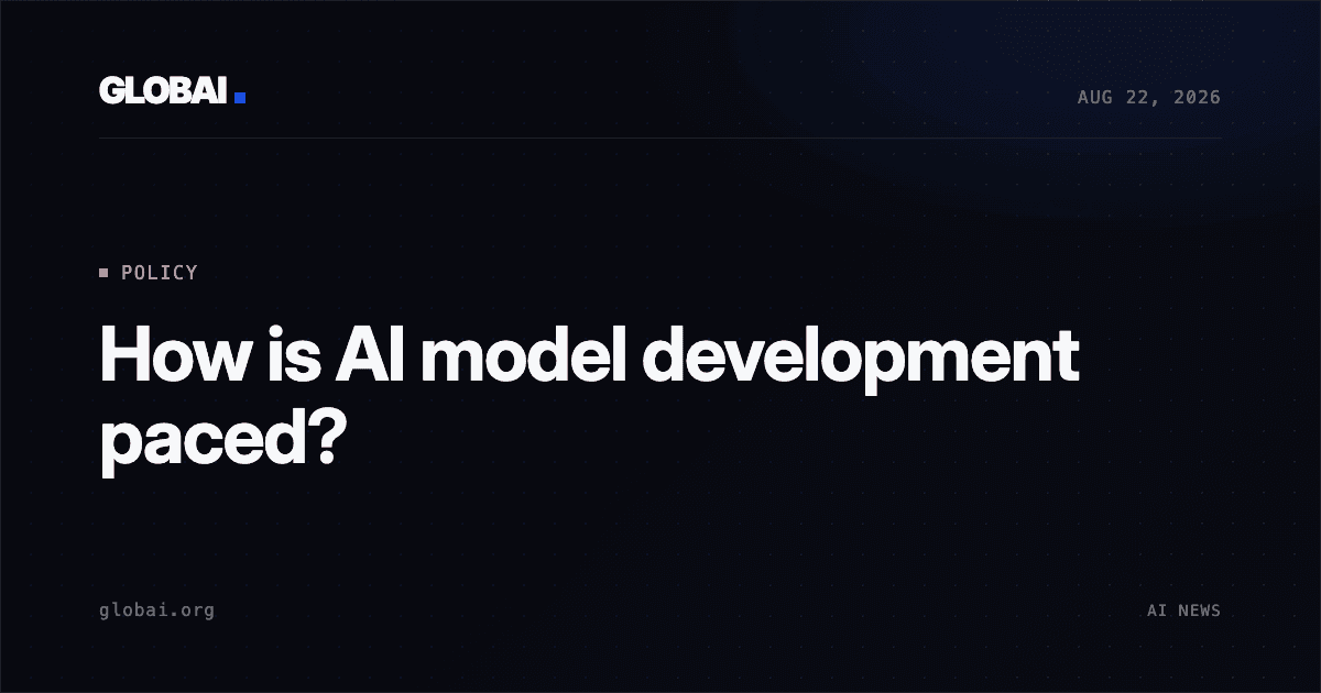 How is AI model development paced?