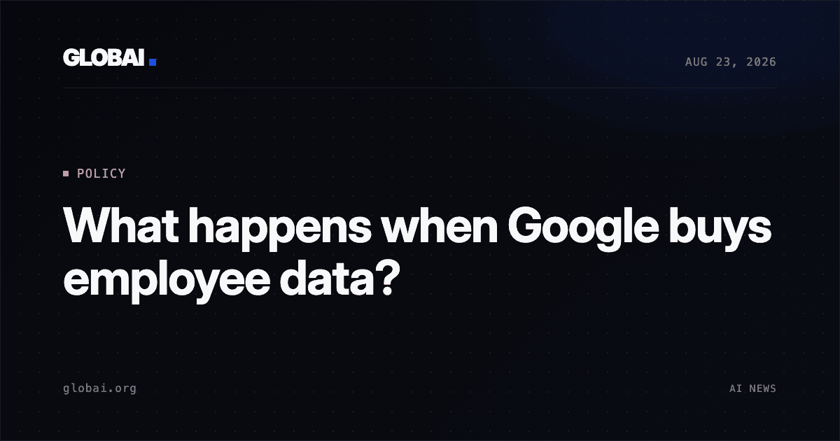 What happens when Google buys employee data?