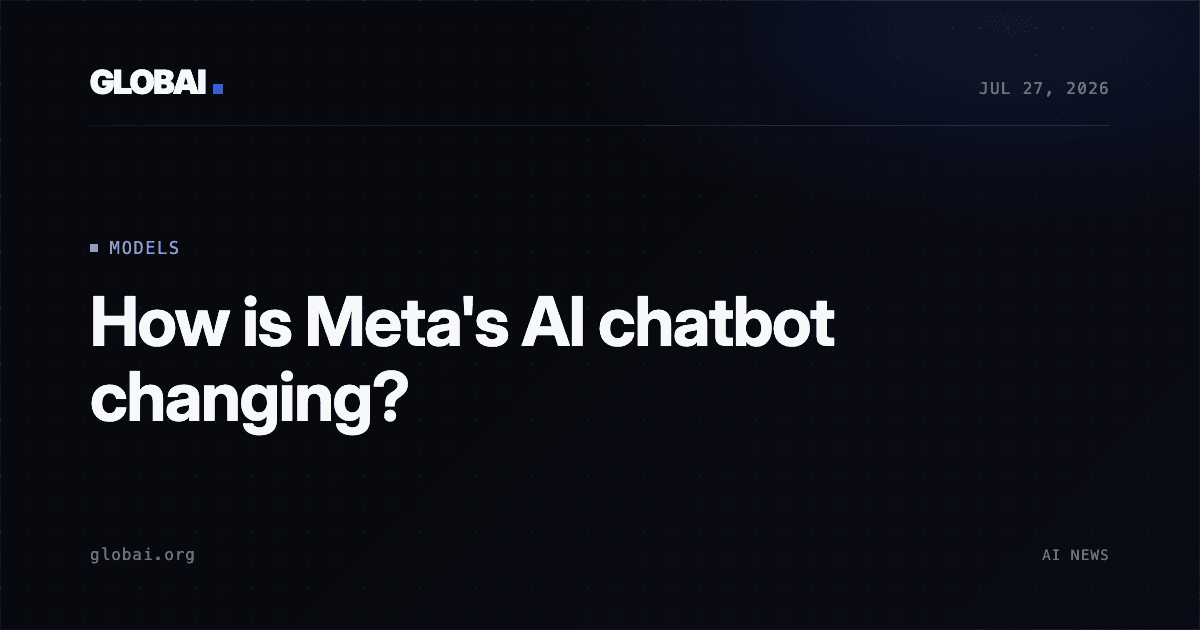 How is Meta's AI chatbot changing?