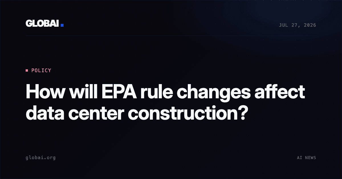 How will EPA rule changes affect data center construction?