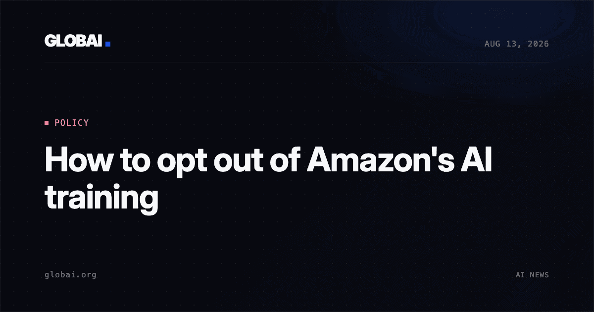 How to opt out of Amazon's AI training