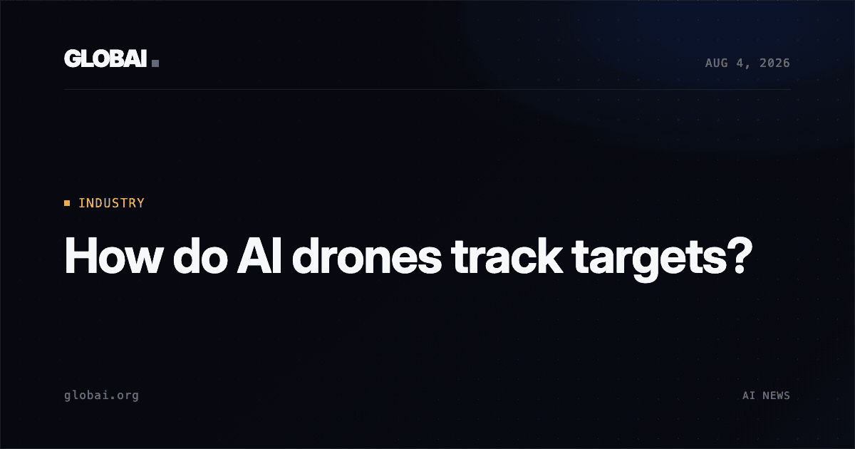 How do AI drones track targets?