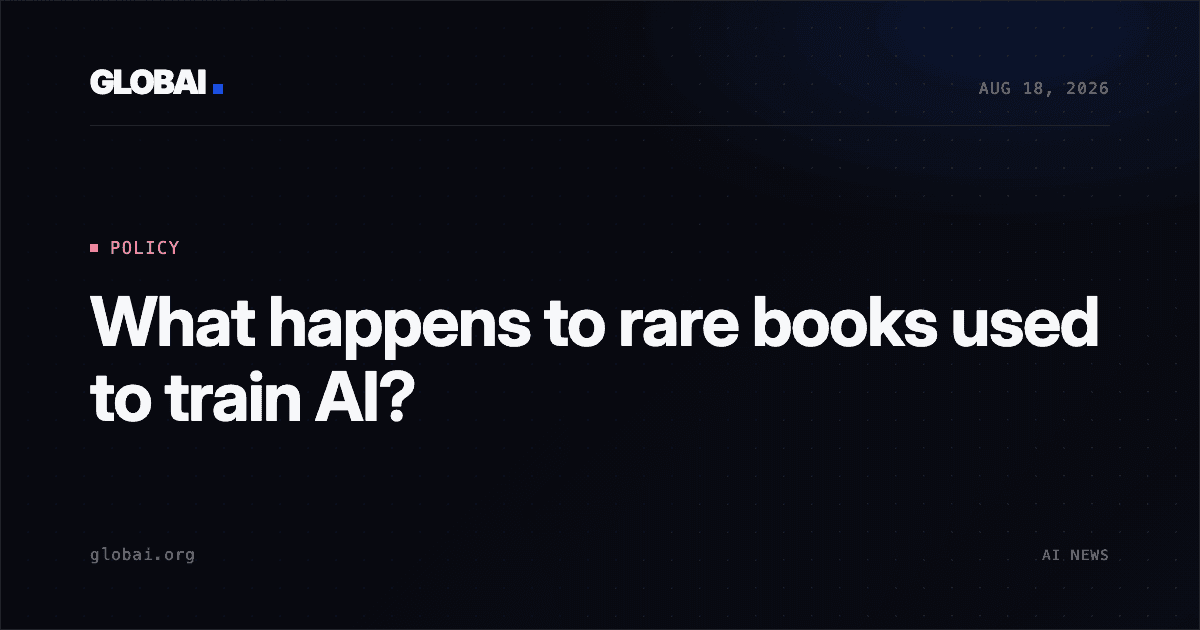 What happens to rare books used to train AI?