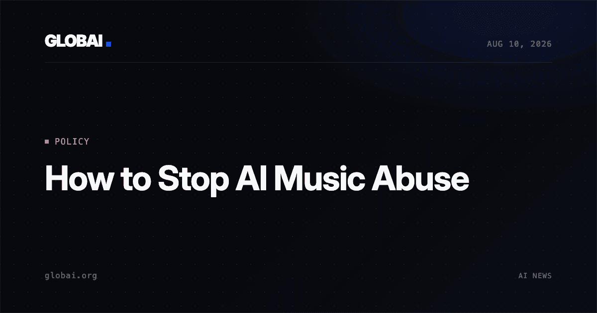 How to Stop AI Music Abuse