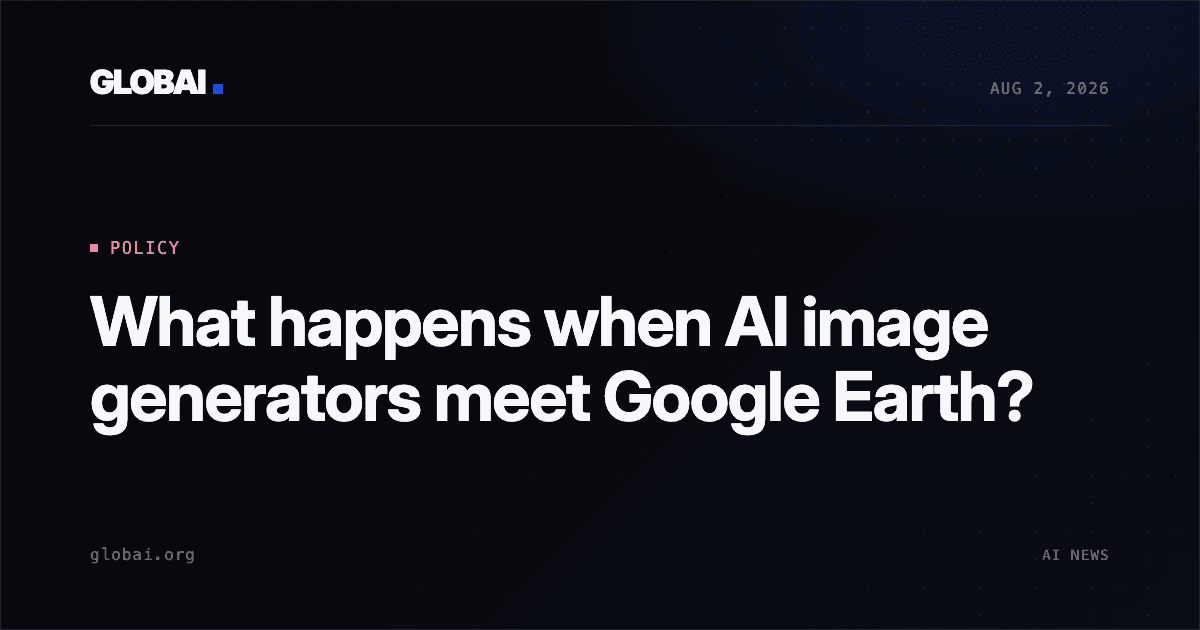 What happens when AI image generators meet Google Earth?