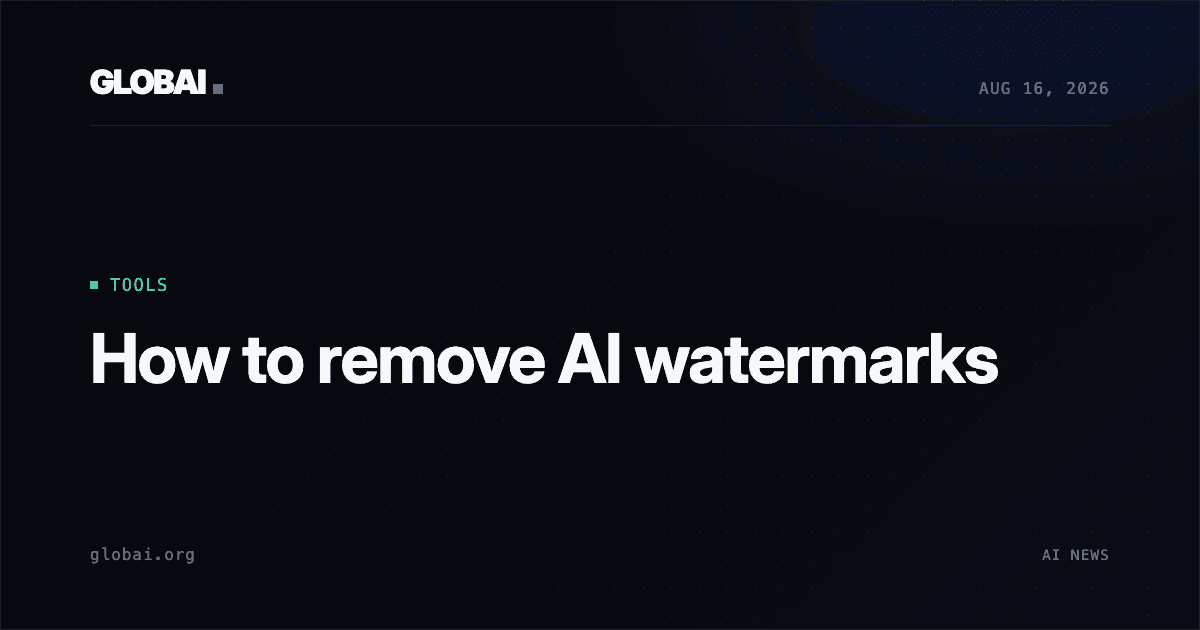How to remove AI watermarks