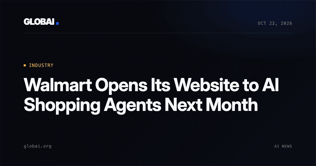 Walmart Opens Its Website to AI Shopping Agents Next Month