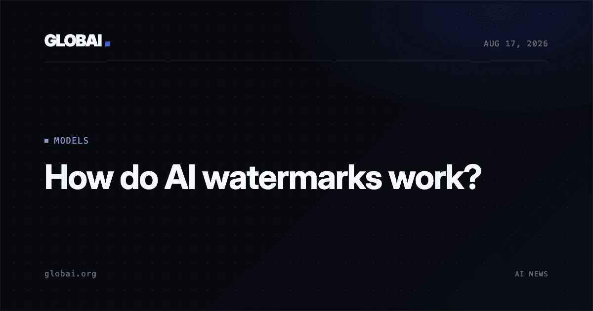 How do AI watermarks work?