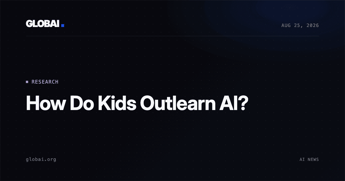 How Do Kids Outlearn AI?