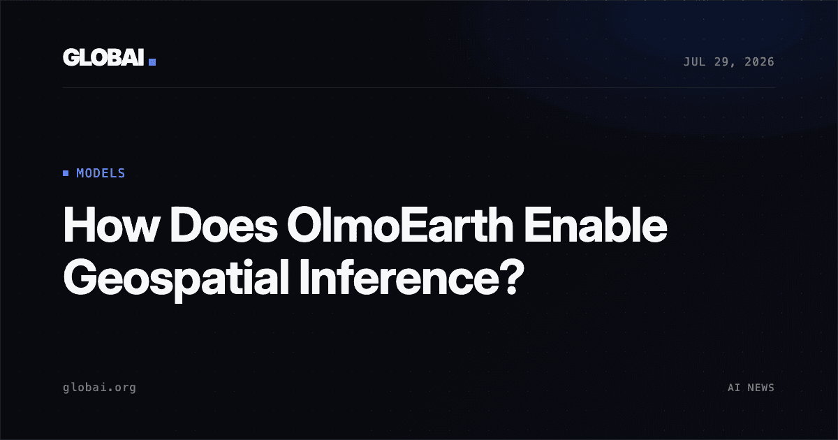 How Does OlmoEarth Enable Geospatial Inference?