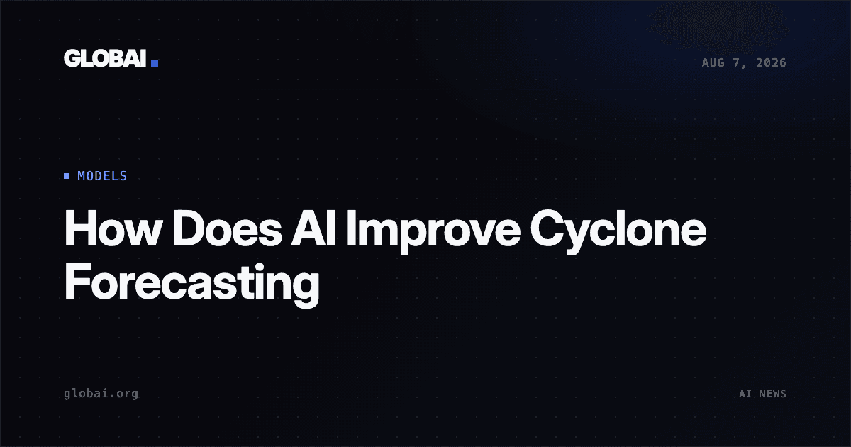 How Does AI Improve Cyclone Forecasting