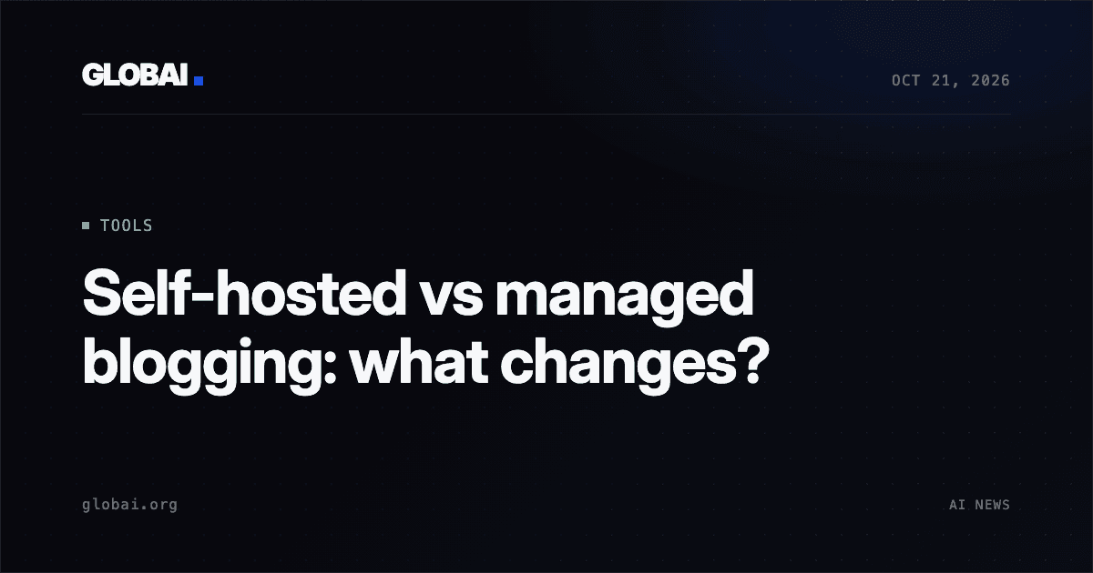 Self-hosted vs managed blogging: what changes?