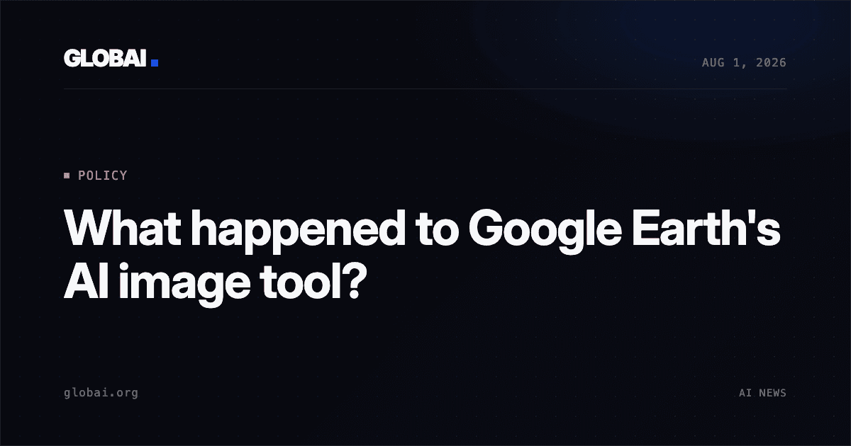 What happened to Google Earth's AI image tool?