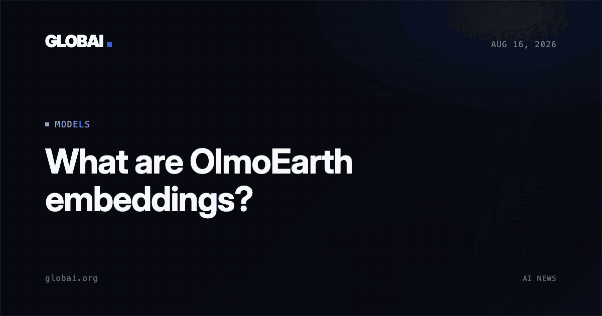 What are OlmoEarth embeddings?