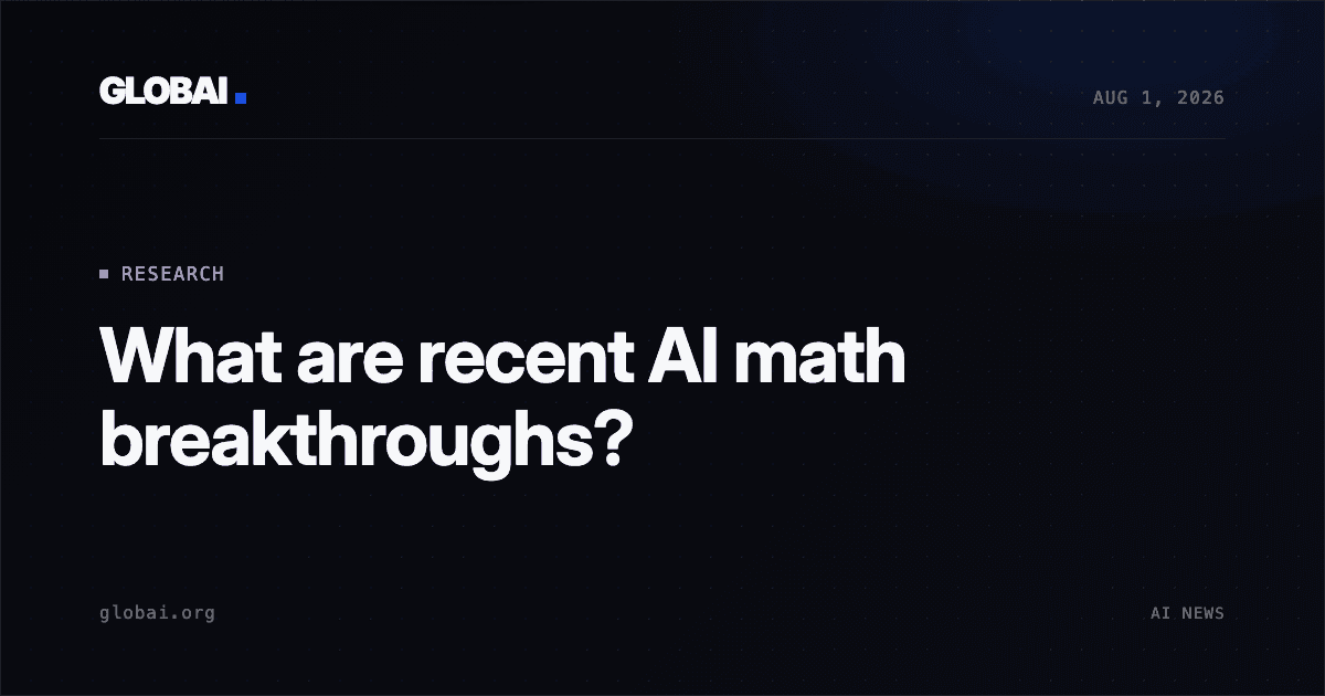 What are recent AI math breakthroughs?