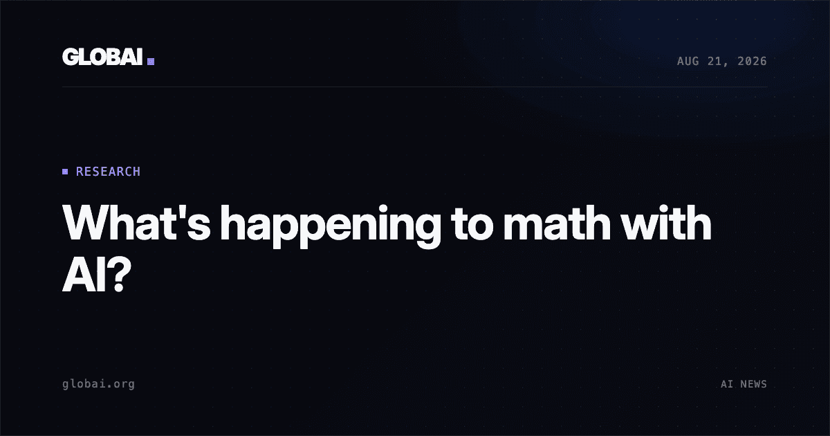 What's happening to math with AI?