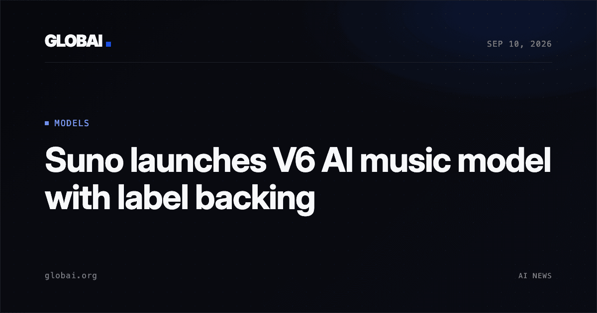 Suno launches V6 AI music model with label backing