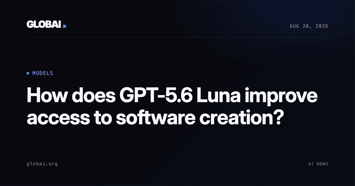 How does GPT-5.6 Luna improve access to software creation?