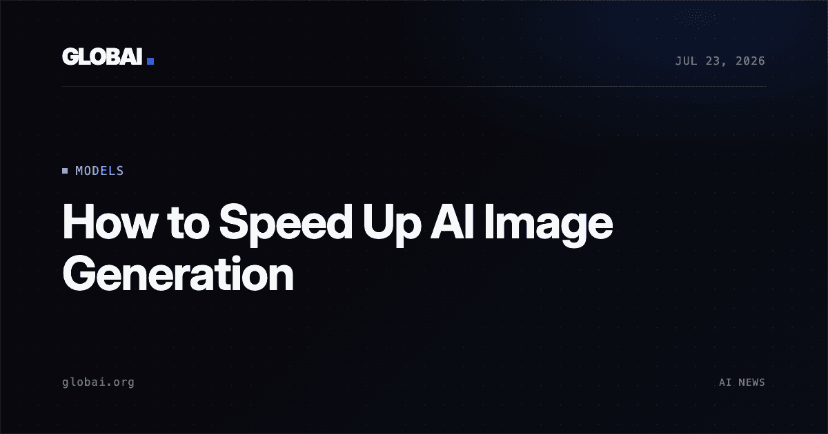 How to Speed Up AI Image Generation