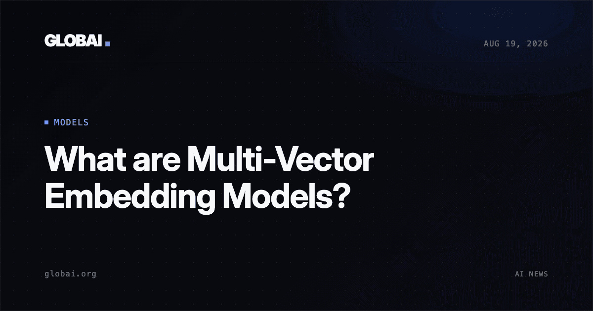 What are Multi-Vector Embedding Models?