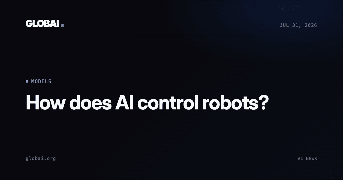 How does AI control robots?