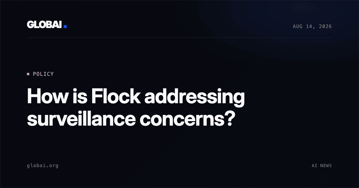 How is Flock addressing surveillance concerns?